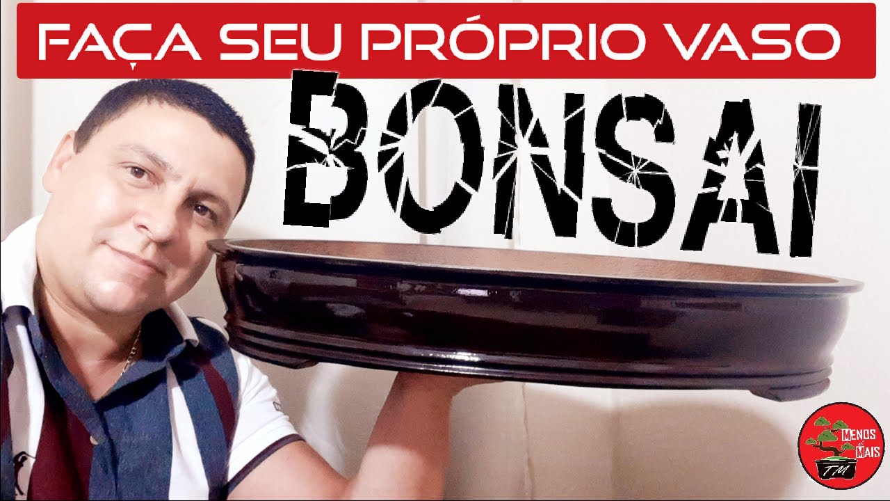 Aprenda a Fazer esse lindo Vaso de Cimento Para seus Bonsais - VÍDEO 26