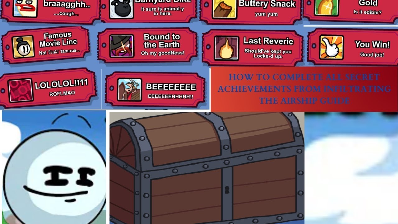 ALL INFILTRATING THE AIRSHIP ACHIEVEMENTS | Henry Stickmin