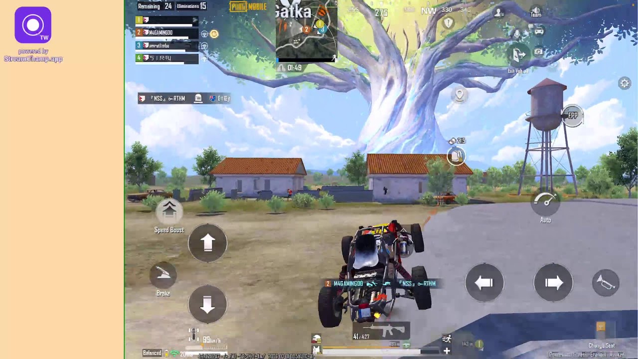 Broadcast powered by StreamChamp