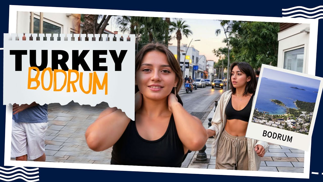 Bodrum's Nightlife 4K | Markets, Streets, Beach & Dining Experiences 🌙🍽️🌊