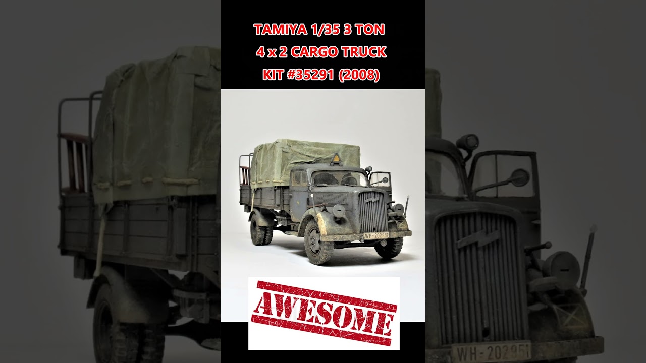 TAMIYA 1/35 3 TON 4 x 2 CARGO TRUCK #35291(2008) (2.25.24)