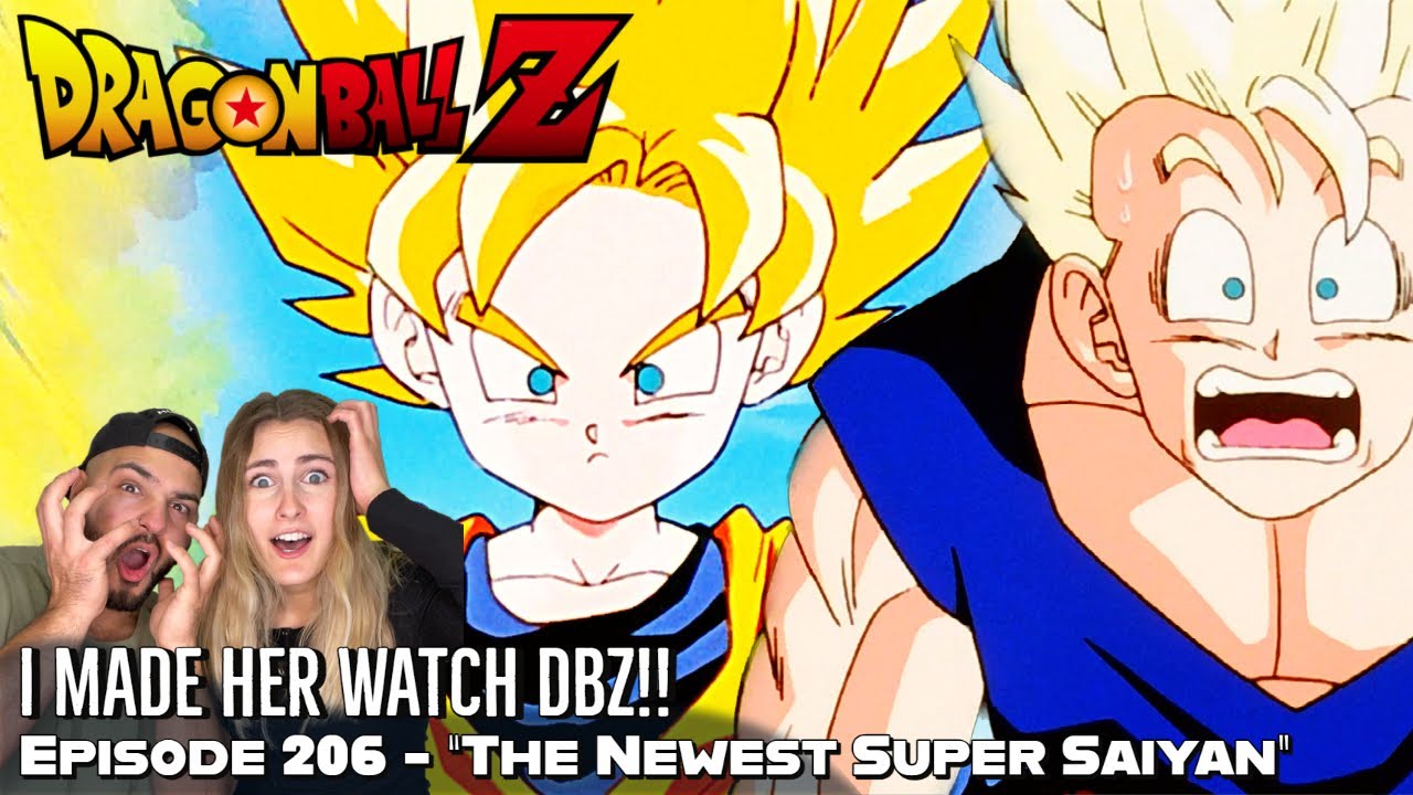 GOTEN BECOMES A SUPER SAIYAN FOR THE FIRST TIME EVER!! Girlfriend's Reaction DBZ Episode 206