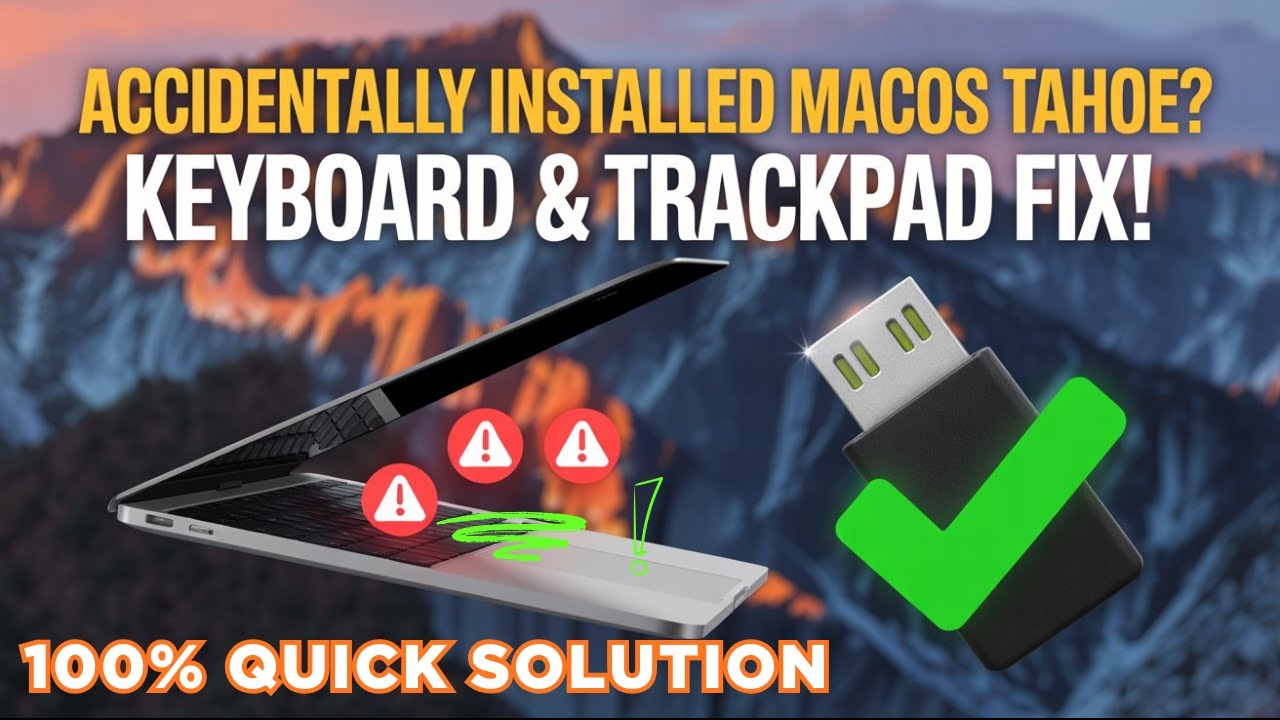 Fix Keyboard, Trackpad & USB Not Working After Installing macOS on Unsupported Macs Accidentally