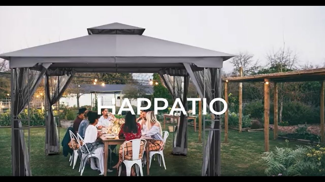 How To Assemble Happatio Outdoor Patio Gazebo