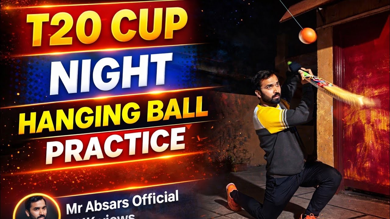 T20 cup man night hanging ball 🥎 practice