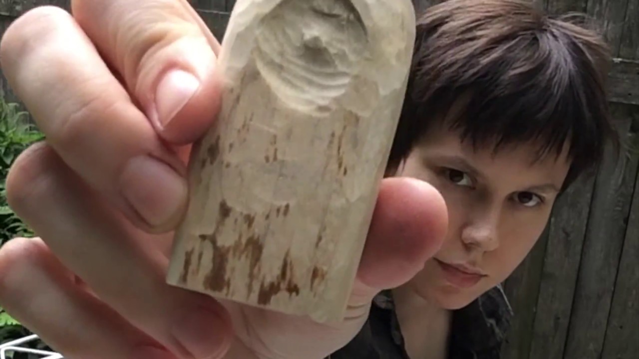 Carving a miniature figurine