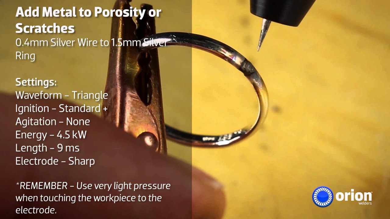 Add Metal to Porosity or Scratches using Orion 200i2 Welder