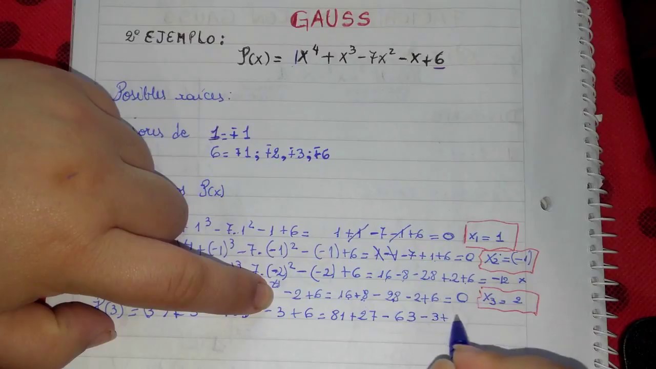 Factorizacion por Gauss. Ejemplo 2.