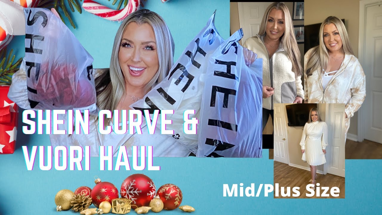 Shein Curve and Vuori haul | Mid/Plus size haul | HOTMESS MOMMA VLOGS