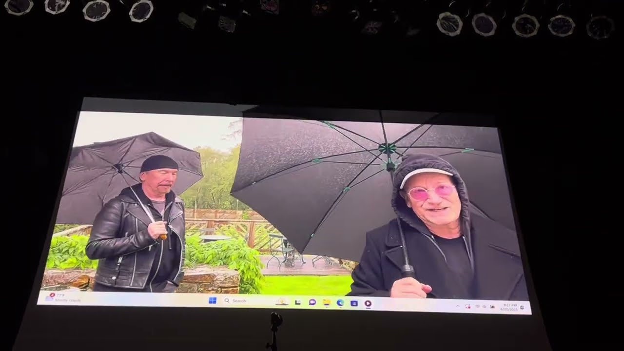 Adam Clayton, Bono, and The Edge surprise Bob Koch (6/20/25)