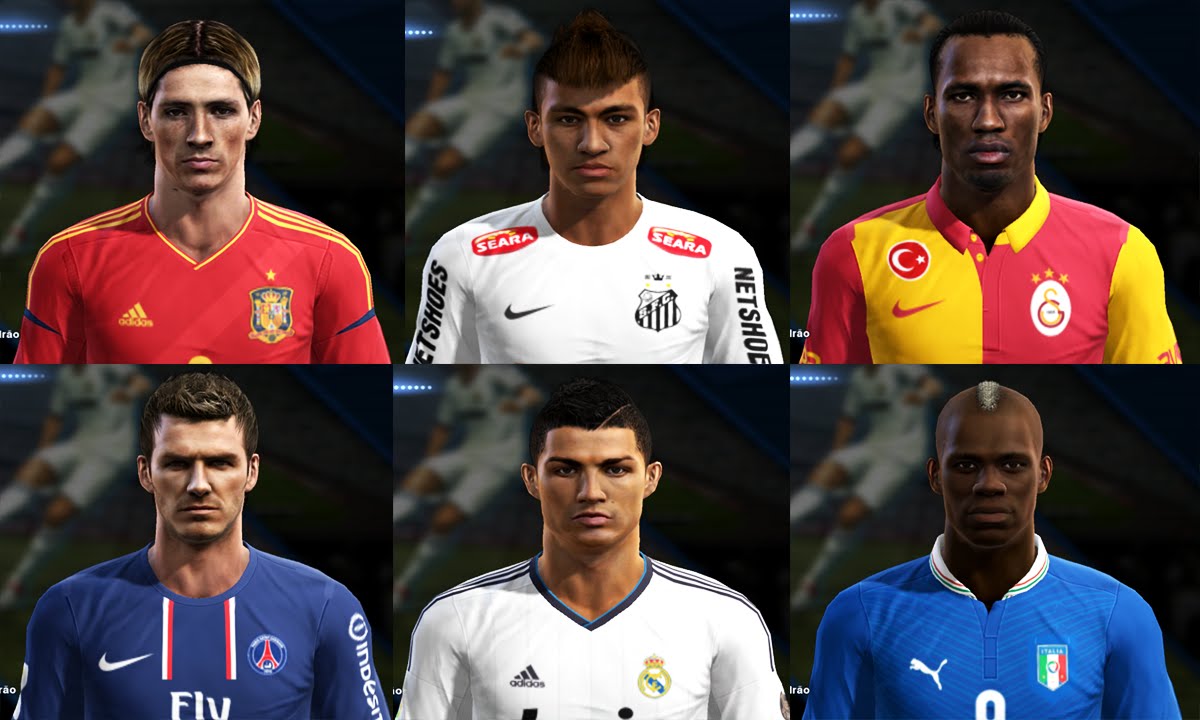 PES 2013 - Principais Faces do Game/Main Faces