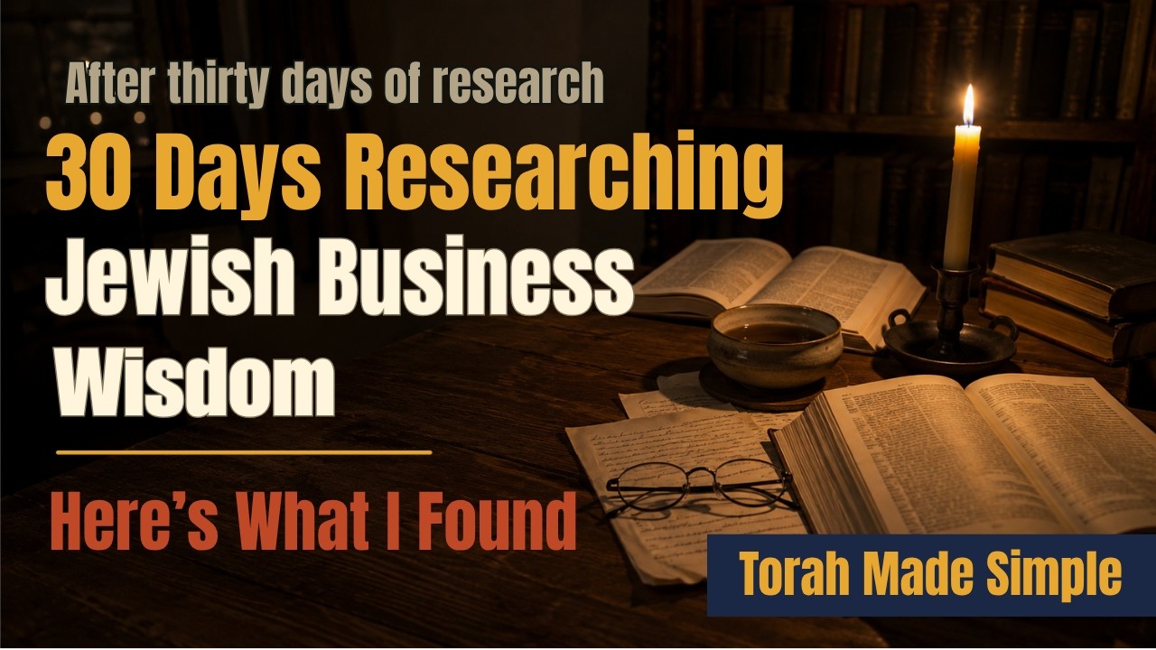I Spent 30 Days Researching Jewish Business Secrets and Here's What I Found | Judaism Explained