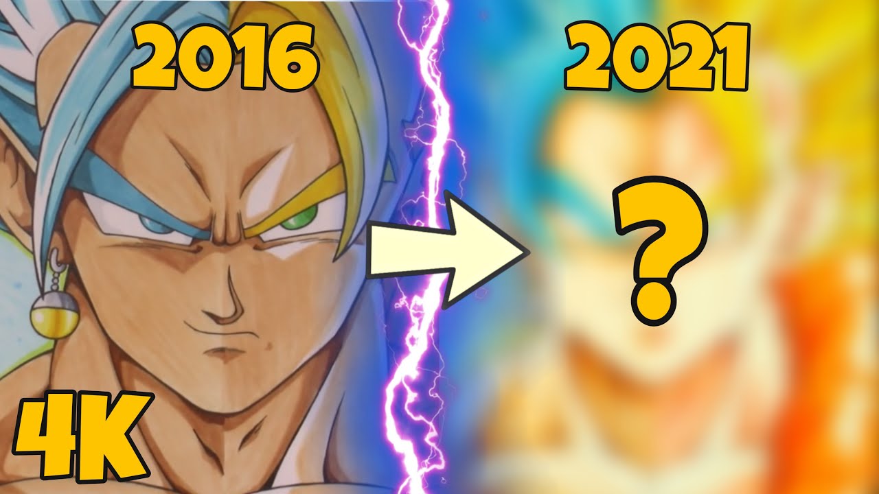 ReDrawing Vegito & Gogeta from 2016! My 5 Years Art Progress | 4K