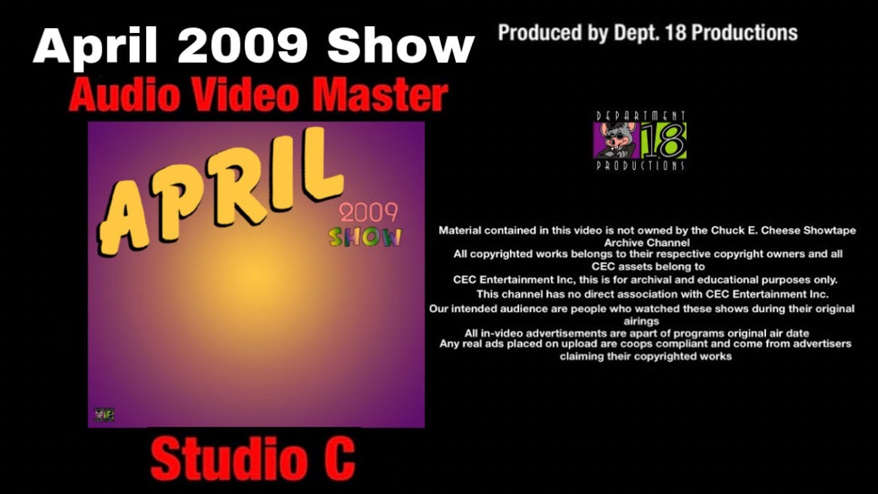 Chuck E. Cheese April 2009 Show (Studio C)
