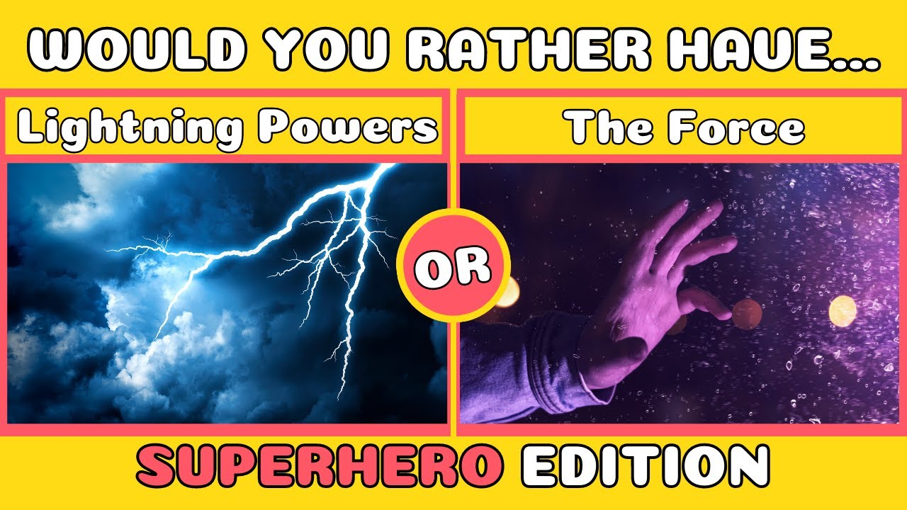 Would You Rather | SUPERHERO Edition | Play Along