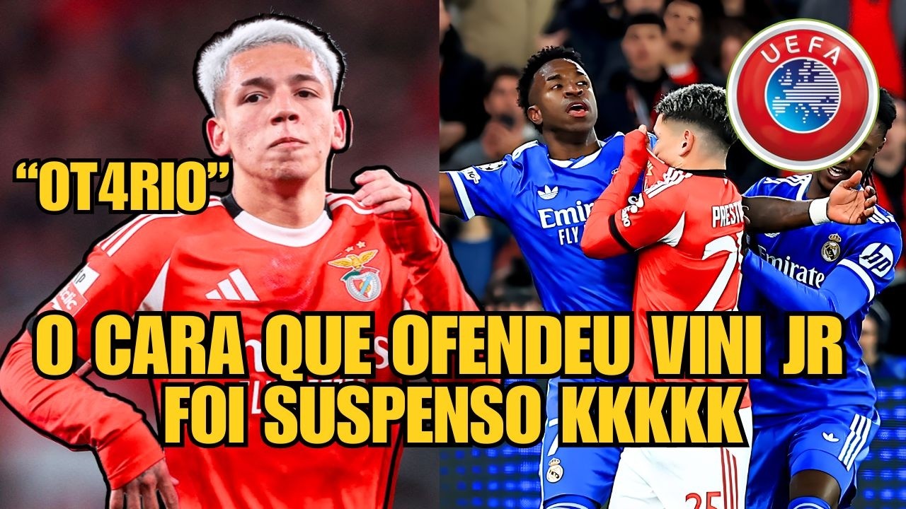 PRESTIANNI É SUSPENSO DA CHAMPIONS APÓS CASO COM VINÍCIUS JR 😡🔥 UEFA PUNIU!