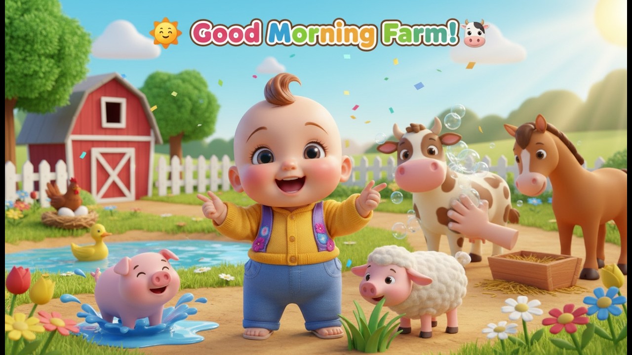 Canción de Rutina Matutina de Animales 🐶🌞 | Canciones infantiles en español | Baby Song Español
