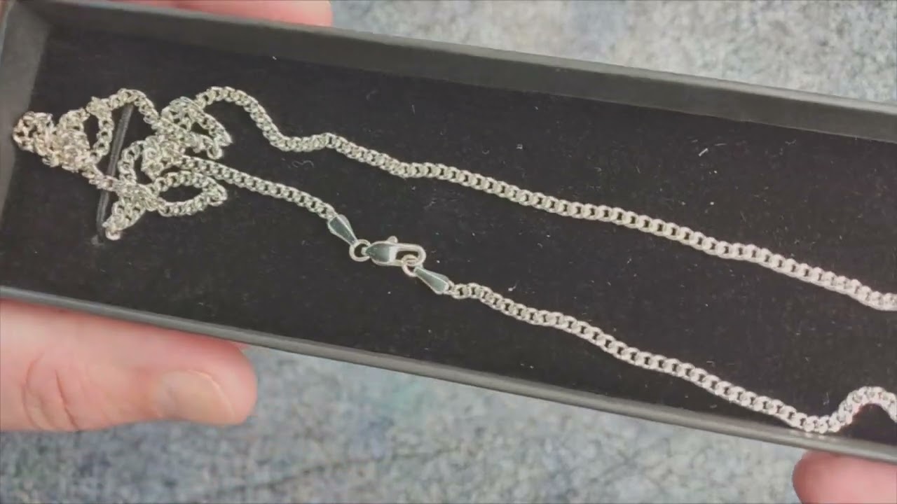 Herren Edelstahl Panzerkette mit Diamantschliff, f&uuml;r den Preis absolut in Ordnung   sch&ouml;ne, kleine K