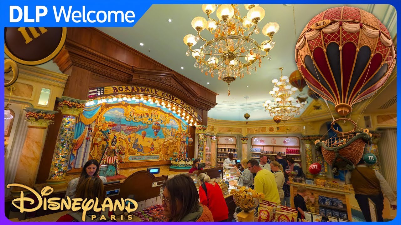 NEW Boardwalk Candy Palace by M&M's - Disneyland Paris