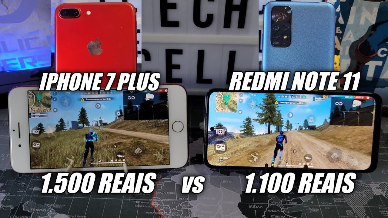 REDMI NOTE 11 VS IPHONE 7 PLUS QUAL MELHOR ?