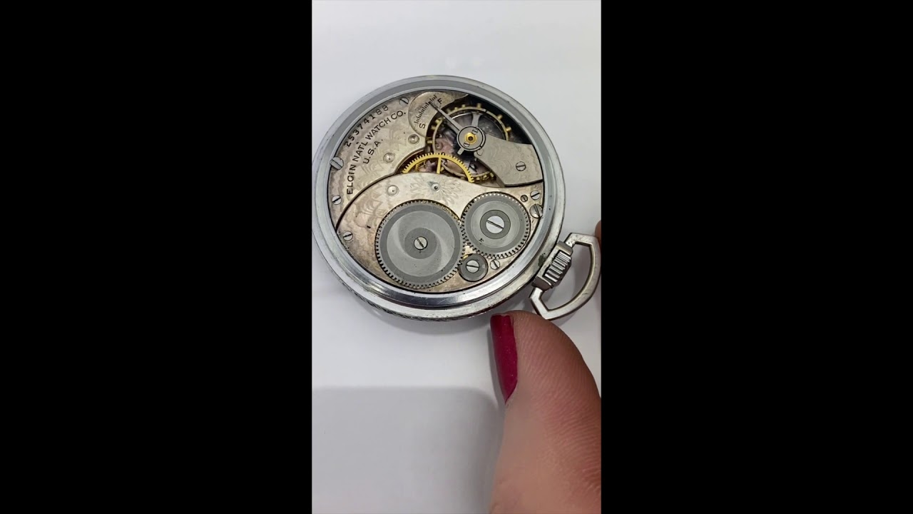 1923 Elgin 303 Model 3 Class 114 12S 7J Pocket Watch (V25)