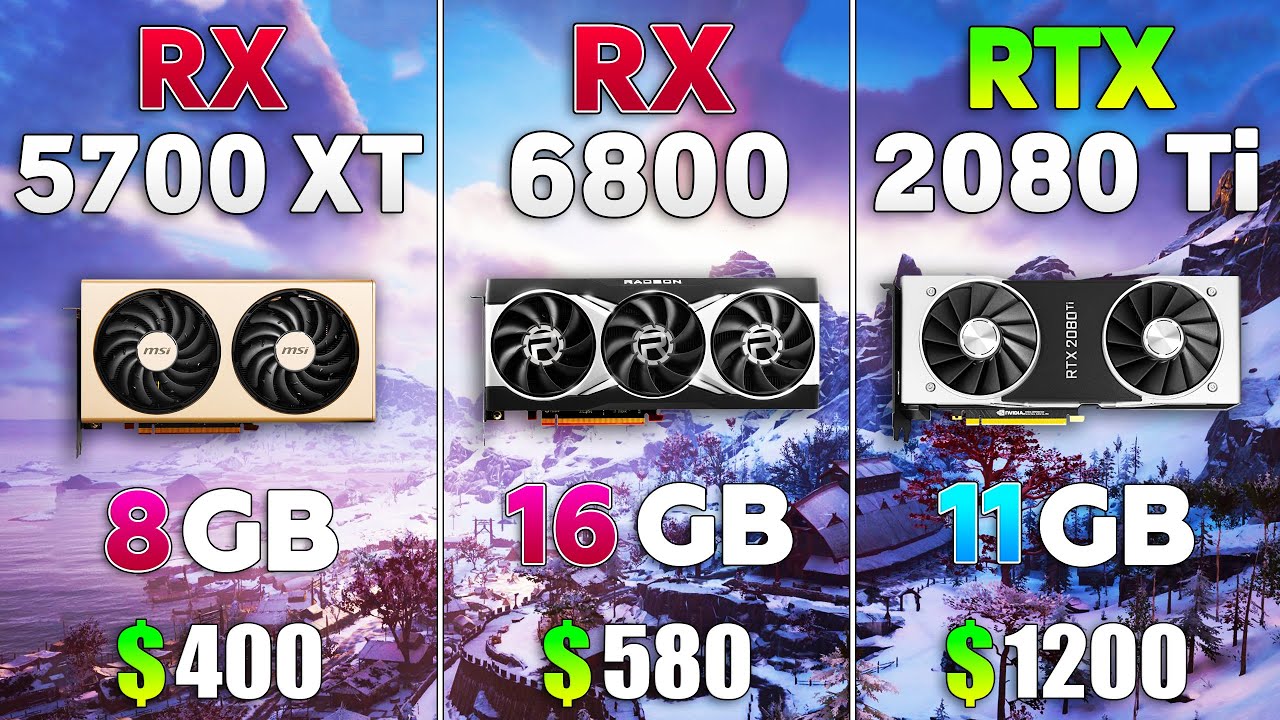 RX 6800 vs RTX 2080 Ti vs RX 5700 XT - Test in 10 Games l 4K l