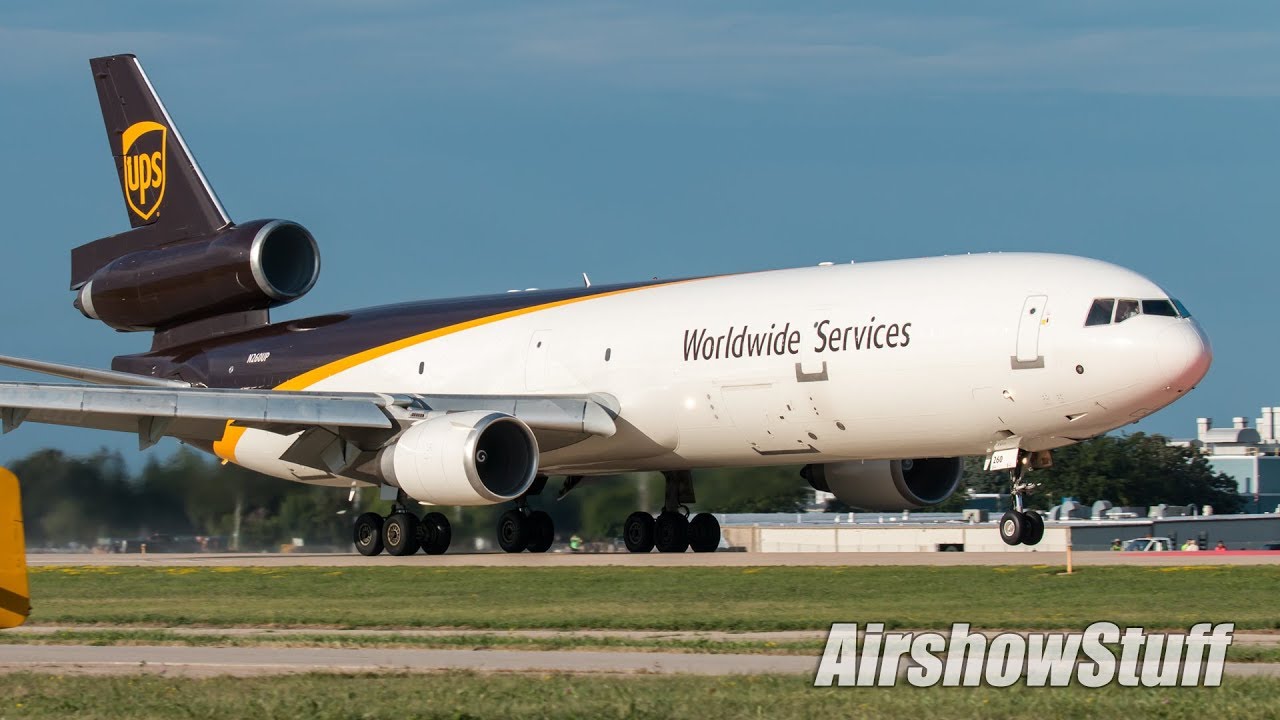 UPS MD-11 Departure - EAA AirVenture Oshkosh 2018