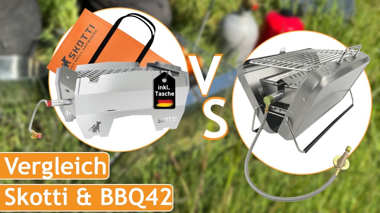SKOTTI Grill vs. BBQ42 Gardinger – Welcher ist der bessere Campinggrill? 🔥🍖