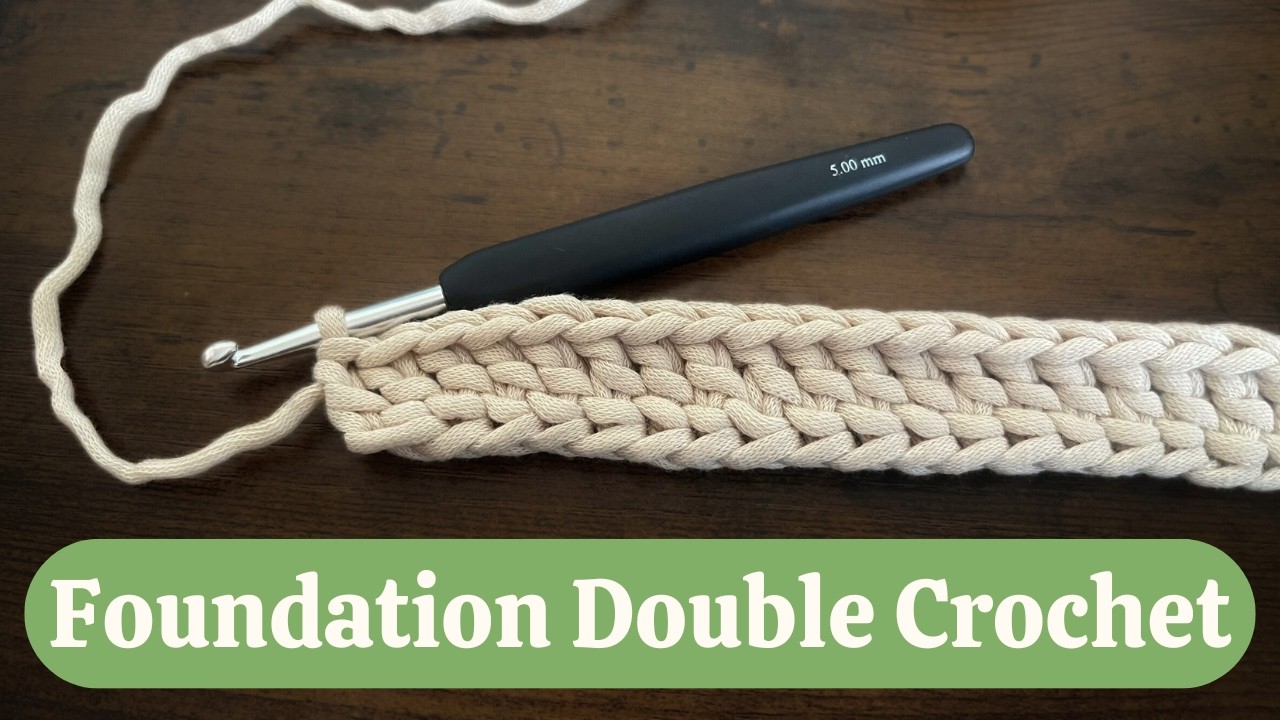 Learn How To Foundation Double Crochet In 3 Minutes