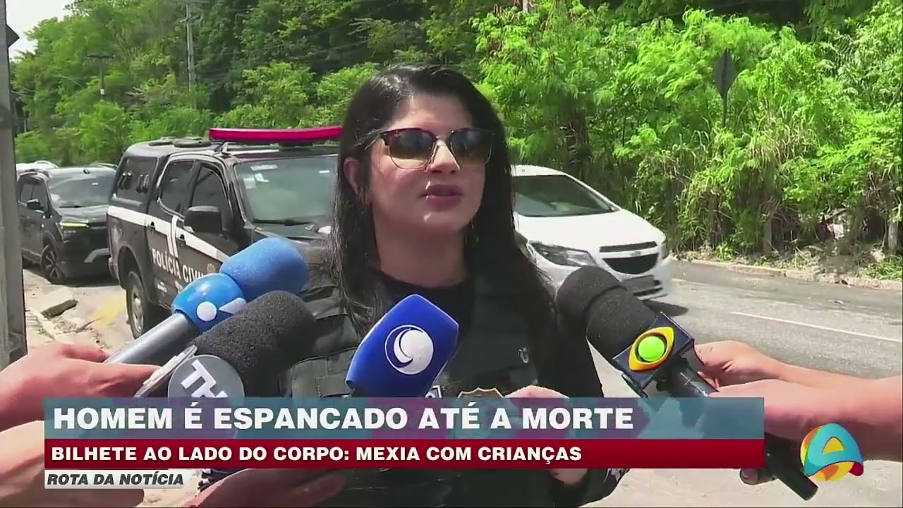 Rota da notícia - Violência extrema: bilhete ao lado de corpo de homem morto “mexia com crianças”