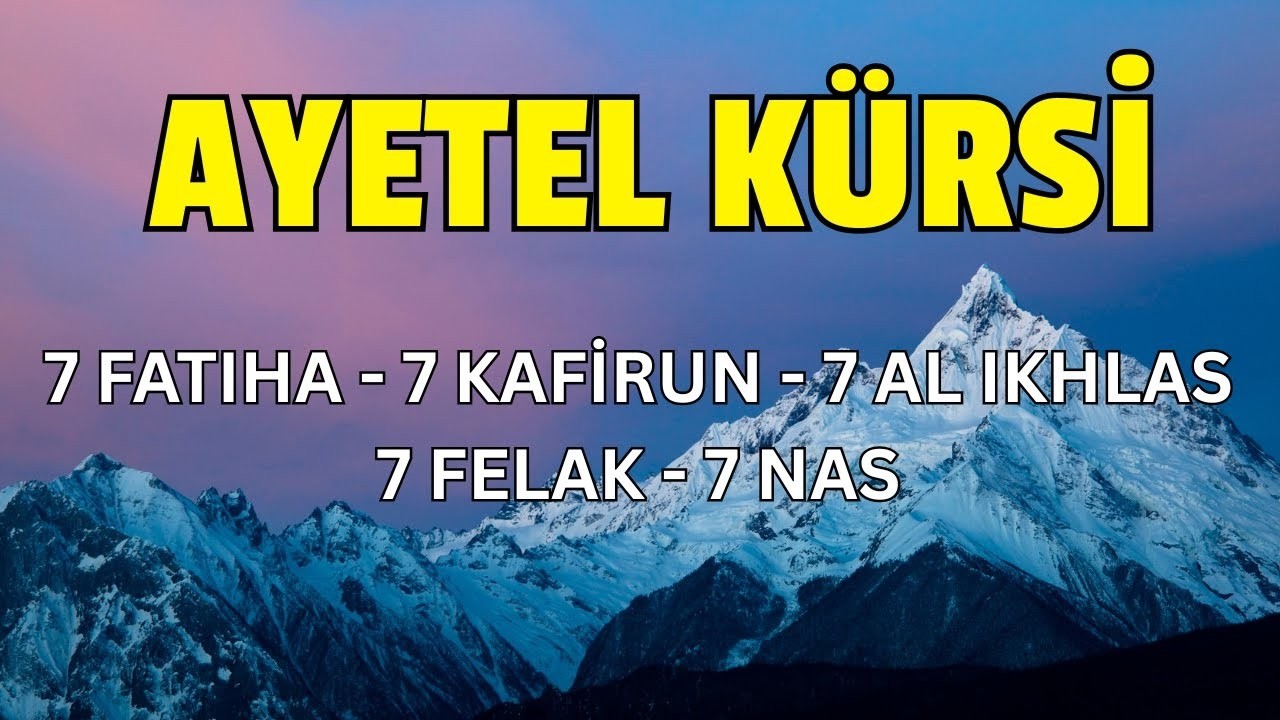 FATIHA 7X AYATUL KURSI 7X KAFIRUN 7X IKHLAS 7X FALAQ 7X NAS