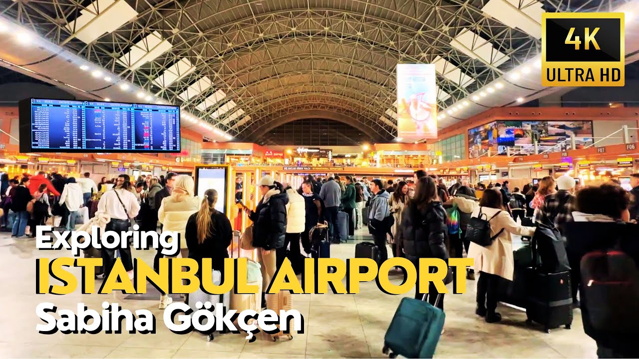 Istanbul Sabiha Gokcen International Airport 4K Walking Tour 2025 | Shopping, Departure Terminal