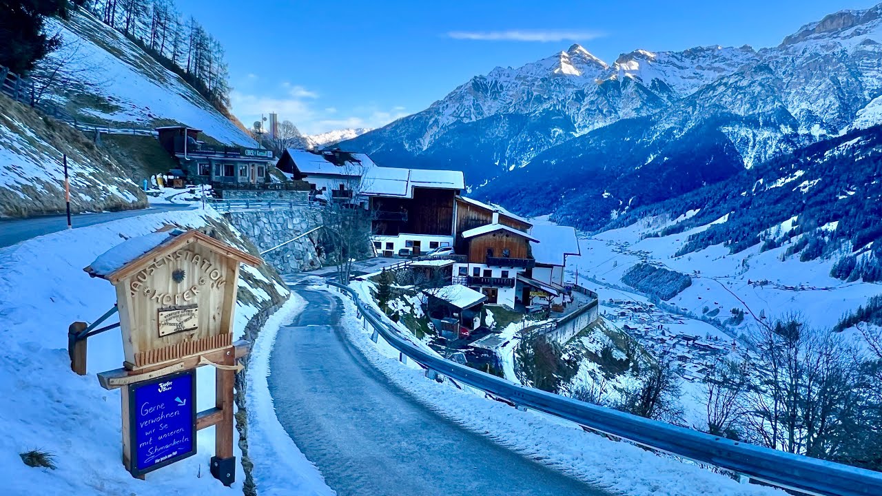 Kartnall from Neustift via the Oberbergtal in Winter