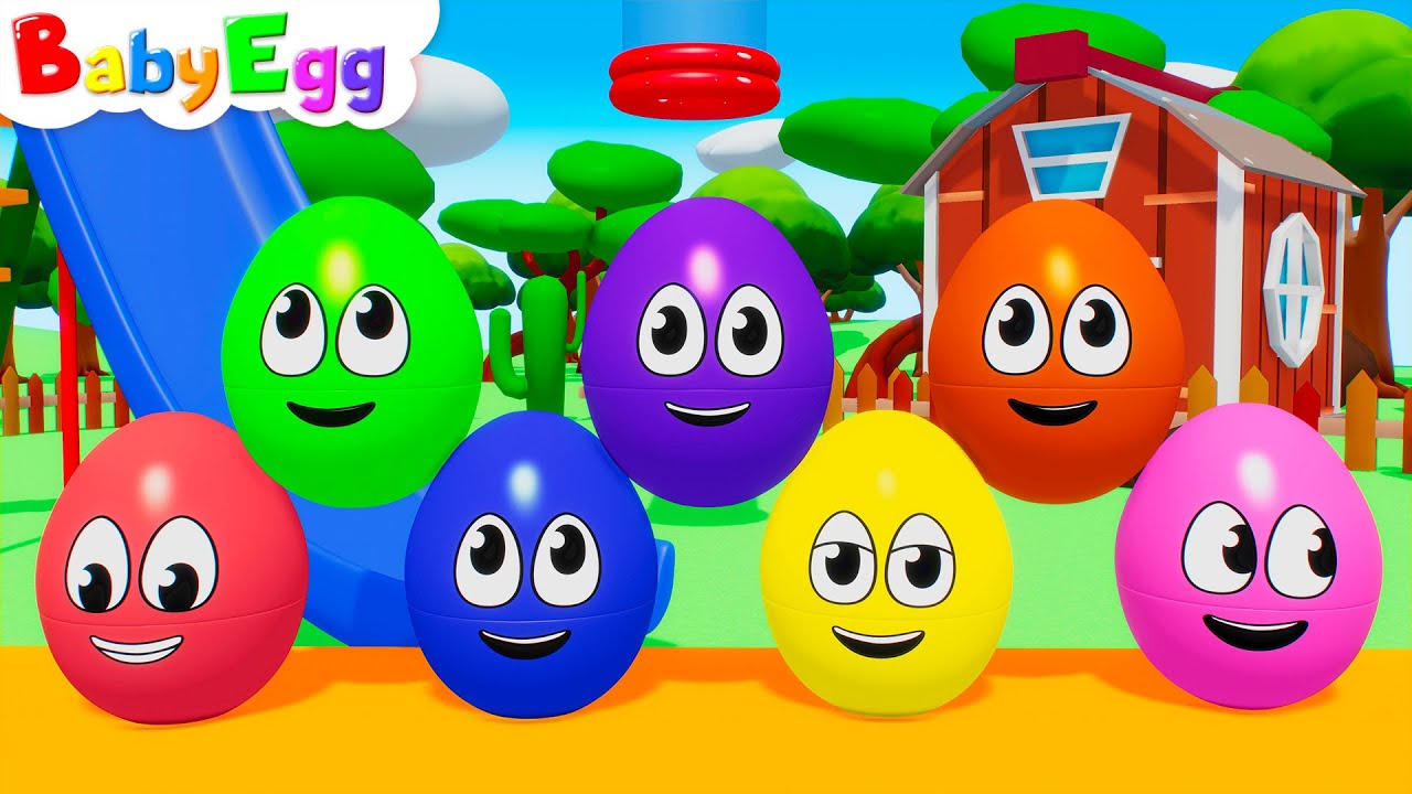 Five Little Colorful Ducks | babyEgg Robot 8 Nursery Rhymes & Kids Songs