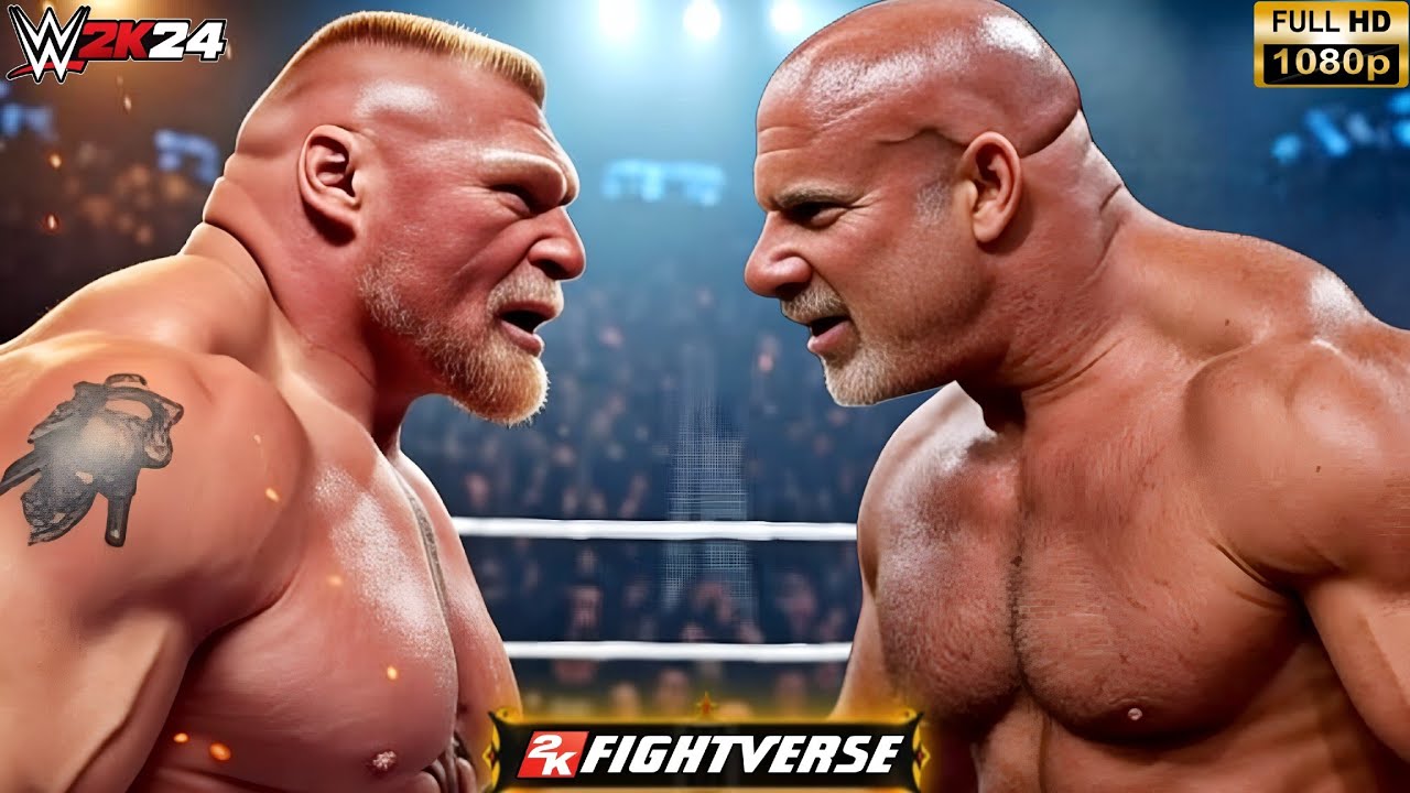 Брок Леснар против Голдберга в эпическом матче на арене WCW &ndash; WWE 2K24