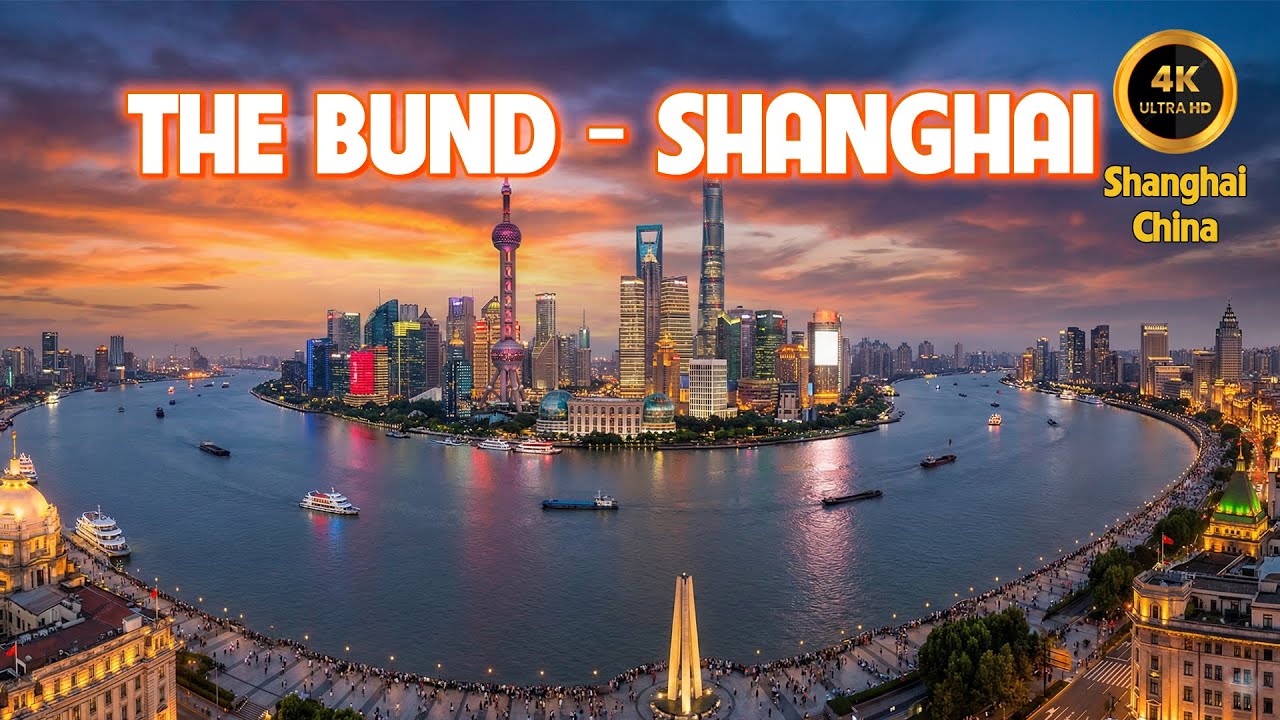 4K Walking Tour of The Bund: Shanghai’s Iconic Riverside Skyline | Phuc Nguyen