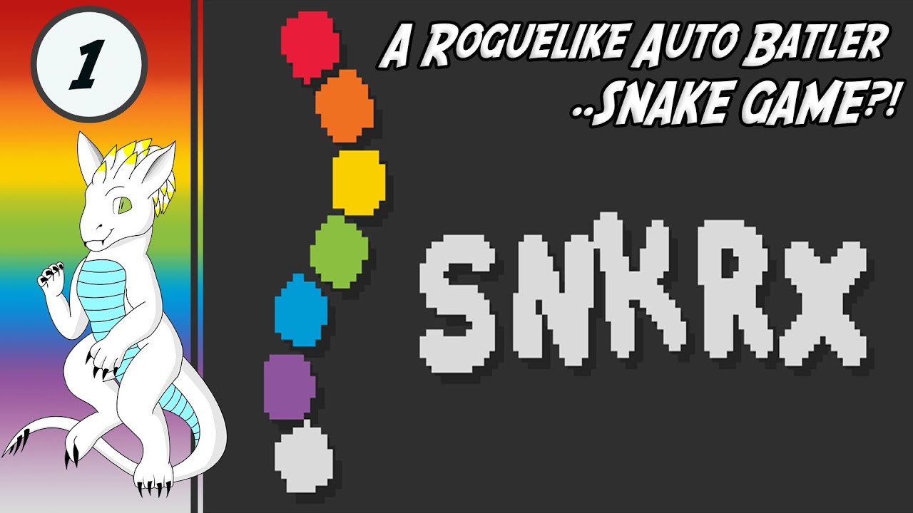 A Roguelike Autobattler..SNAKE GAME ?! - Let's Play - SNKRX #1