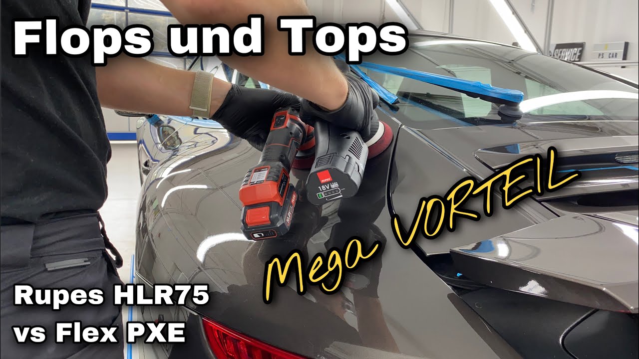 EXTREME VORTEILE // Rupes HLR75 vs Flex PXE //  Paddy poliert PS Car Garage VLOG