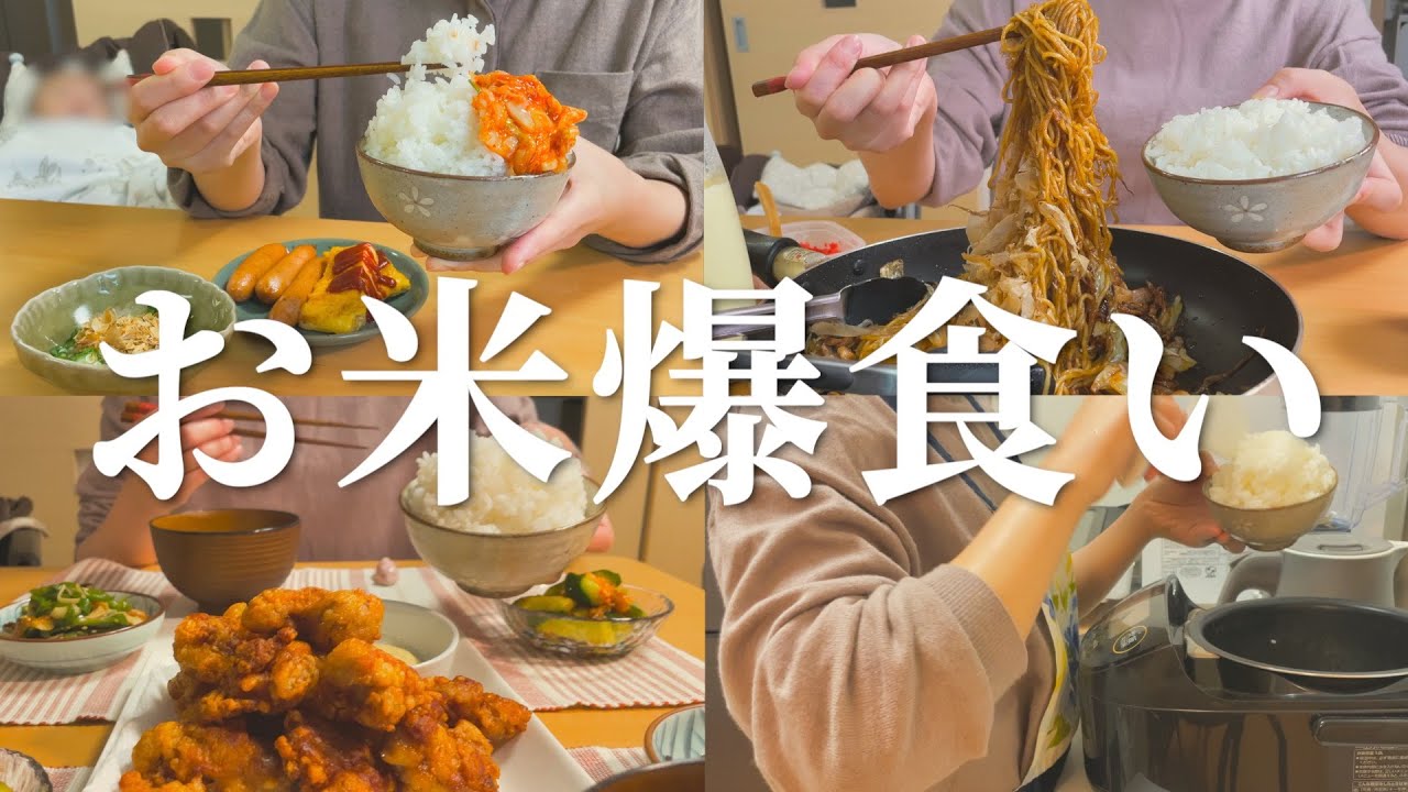 【爆食】新米の季節を言い訳にお米食べまくる1日