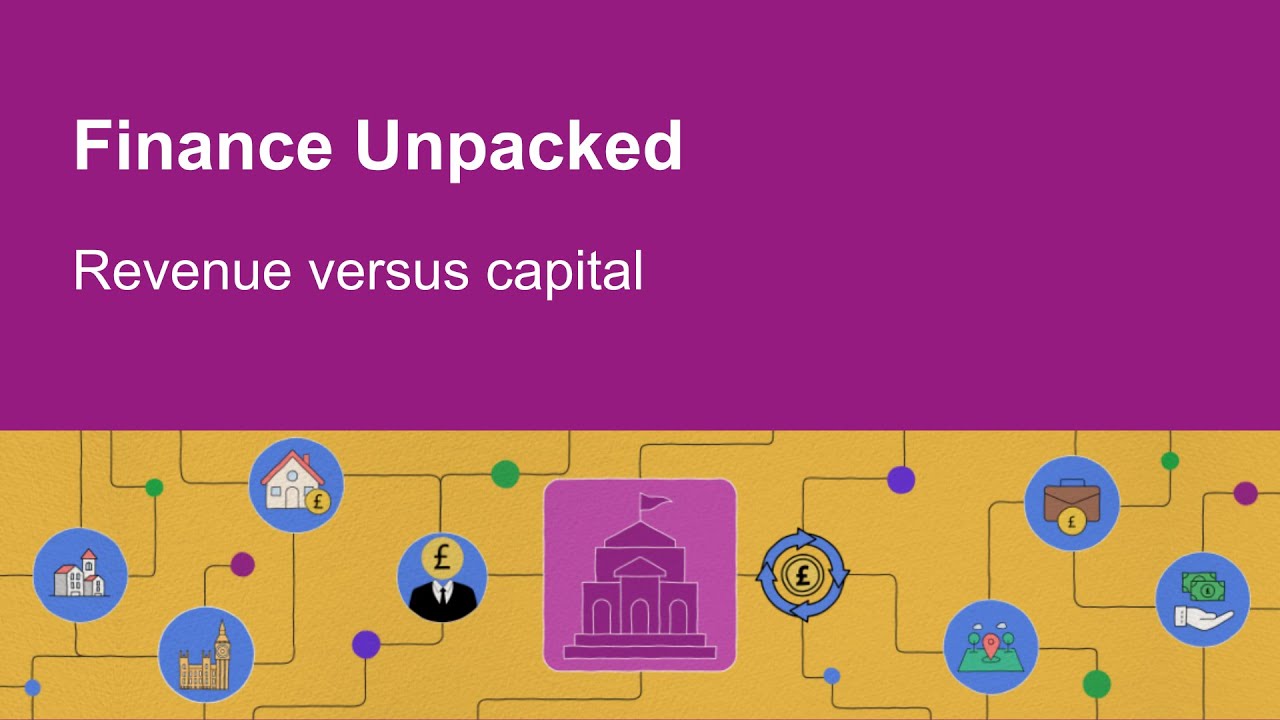 What are the differences between revenue and capital expenditure and income?