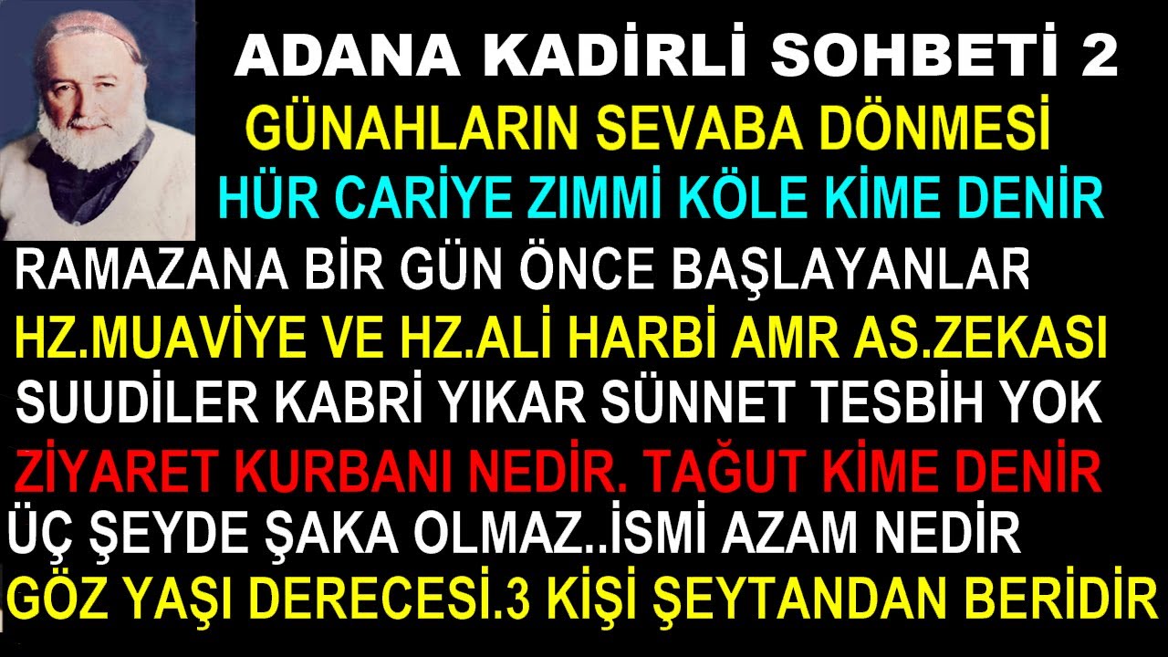 Hilmi Baba hz.Kadirli salon sohbeti 2.