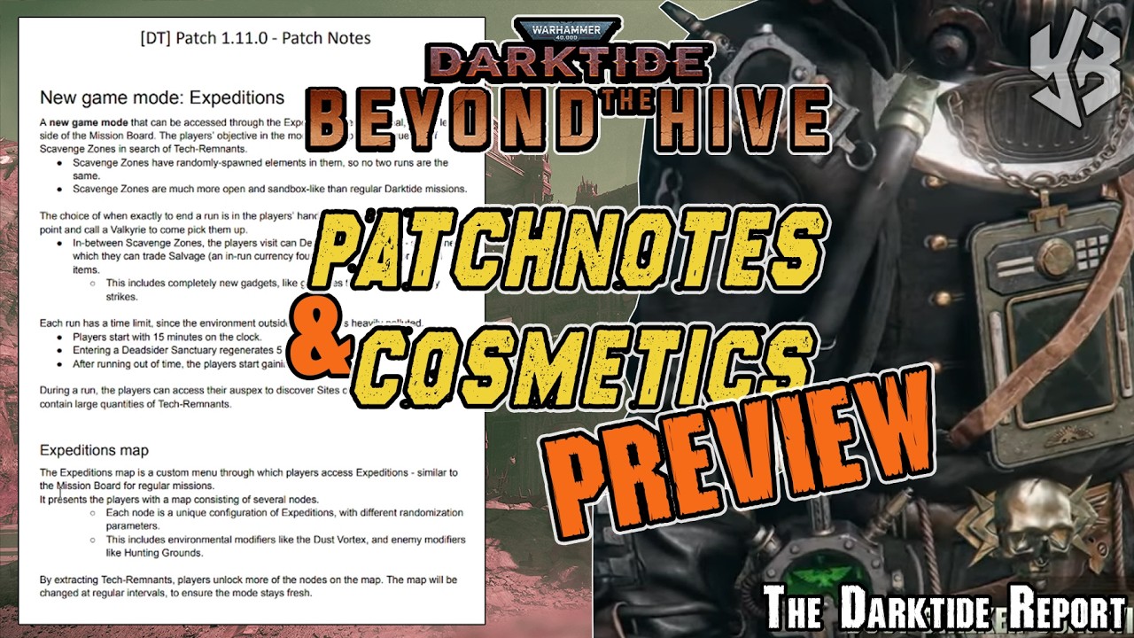 New Update: Patchnotes & Cosmetics PREVIEW | Beyond The Hive, Darktide