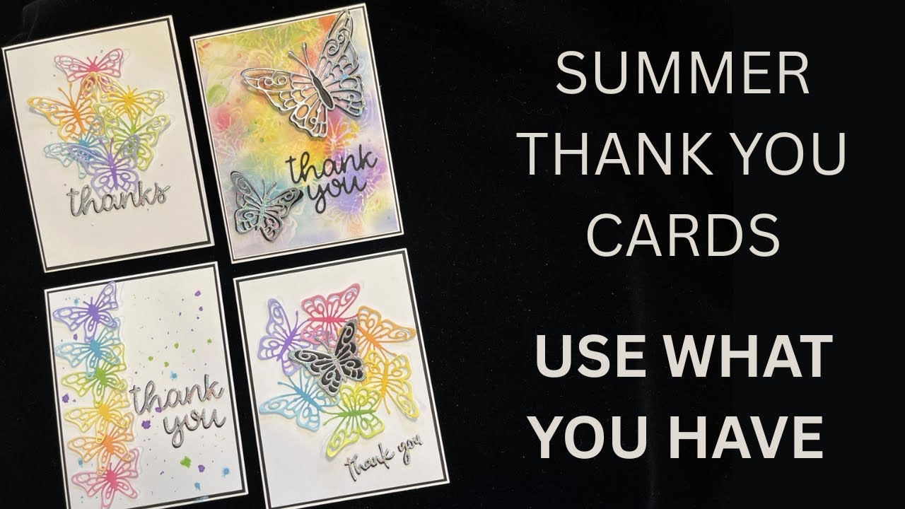 Summer Thank You Cards USE WHAT YOU HAVE