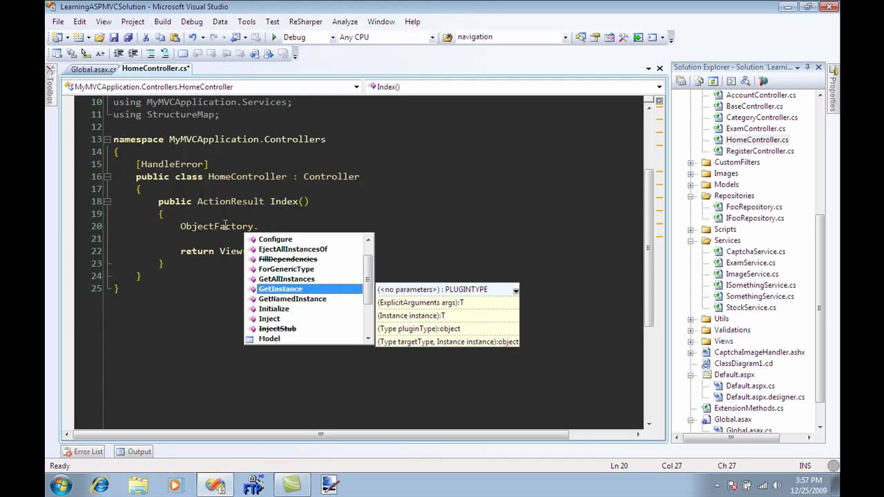 Introduction to Dependency Injection Using StructureMap