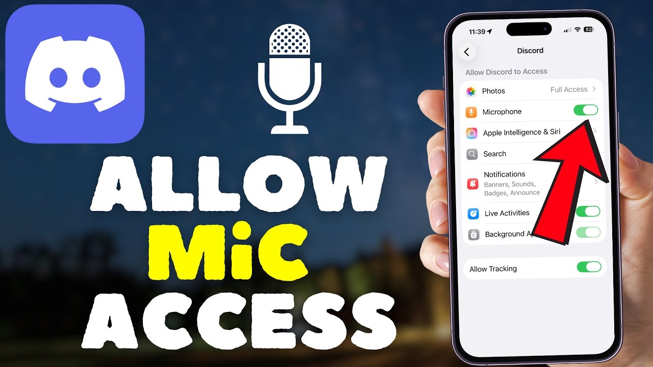 Как разрешить доступ к микрофону в Discord Mobile