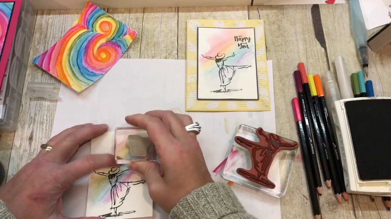 Friday Quickie Techniques and Tips: Watercolor Pencil Backgrounds!