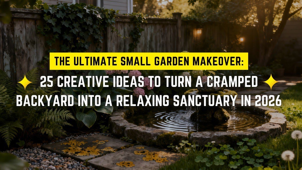 Small Garden Makeover: 25 Creative Ideas to Turn a Cramped Backyard Into a Relaxing Sanctuary in2026