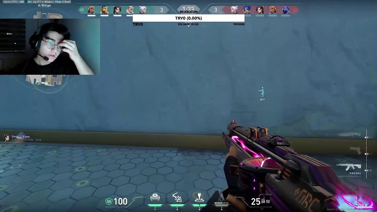 CHATTEN GELEN SİLAHLARLA OYNAMA CHALLENGE VALORANT