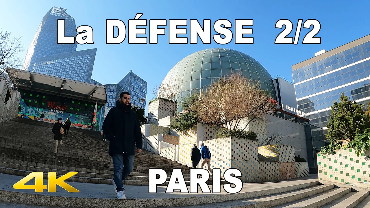 🇫🇷 Walking tour La Défense 2/2 | Visite à pied de la Défense | HEKLA Cœur défense… | 4K