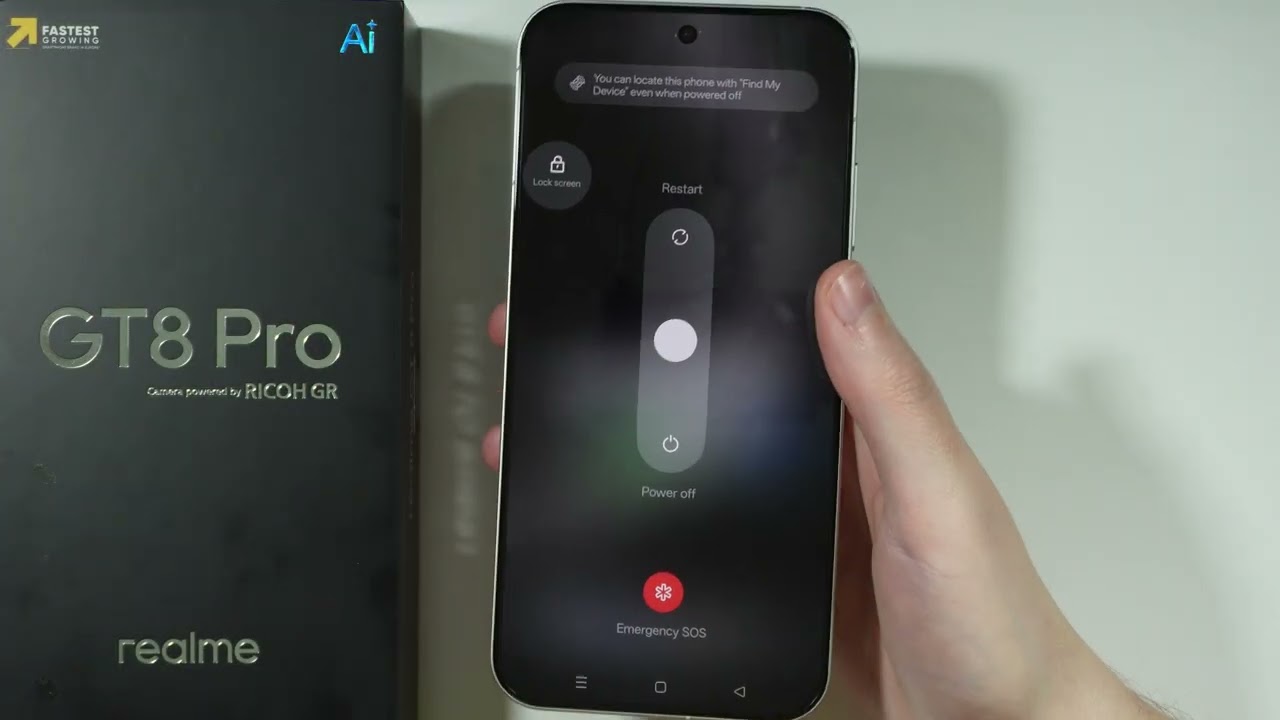 Realme GT 8 Pro: Как выключить